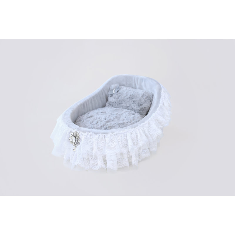 Traversin pour lit de bébé Glass, Argenté