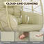 Chaises longues pivotantes de patio, chaise en rotin moderne en acier pour la maison