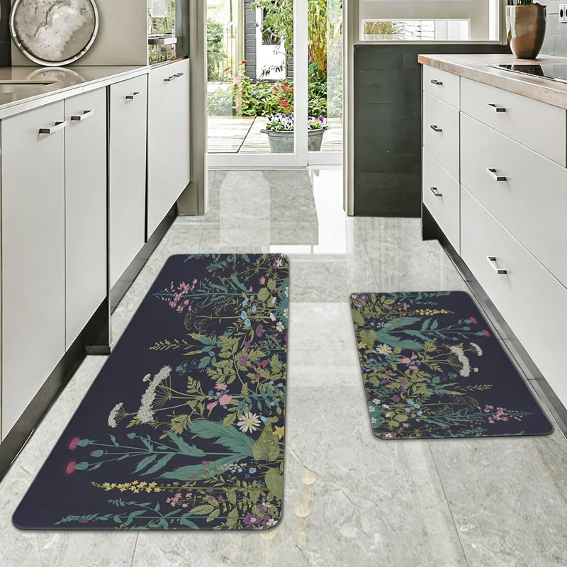 Tapis de cuisine pour salle de bain 2 pièces