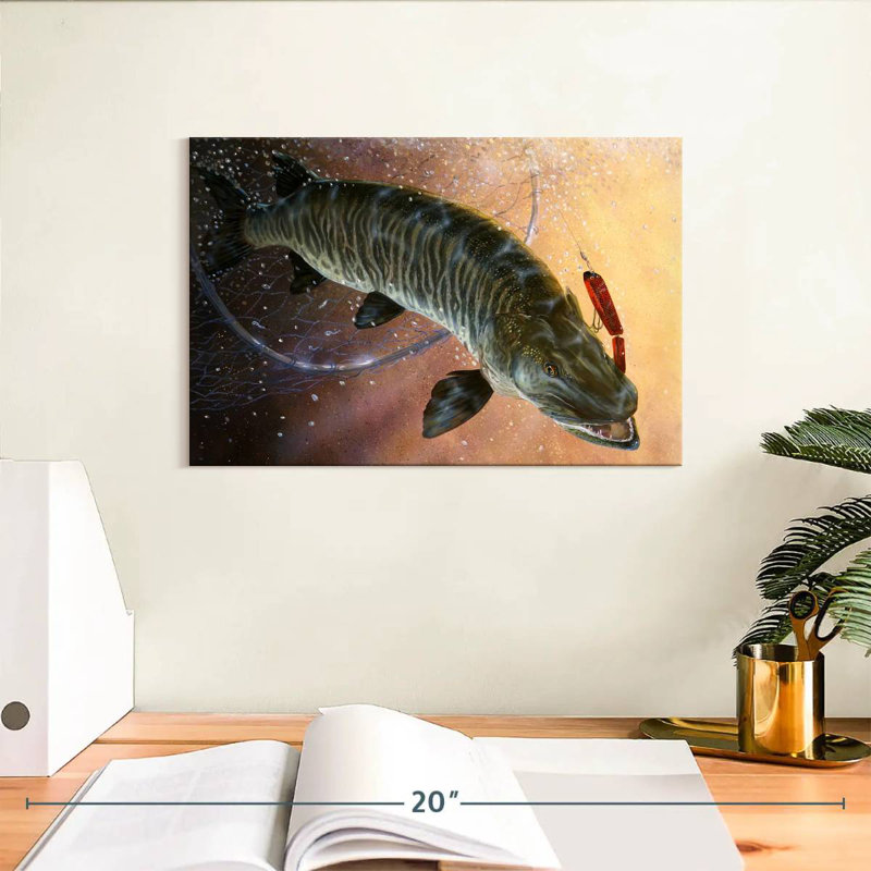 Brampt Net Muskie, 8" H x 12" W