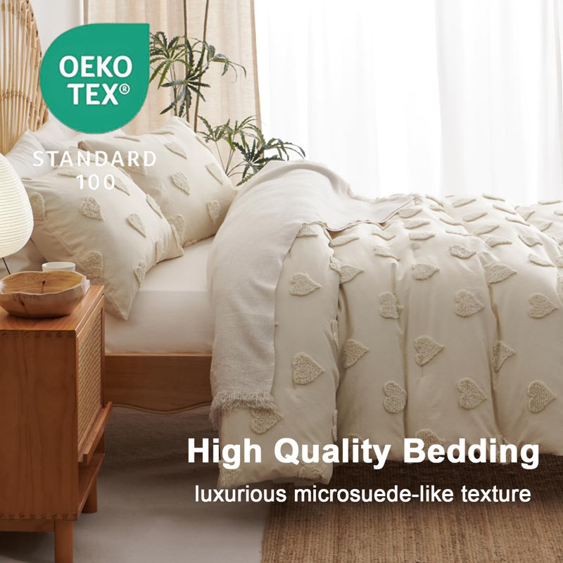 Machine Tufted Dots Duvet Cover Set