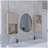 Oba 2-Pc Wall-Mounted Bathroom Medicine Cabinet with Open and Closed Storage-40959852