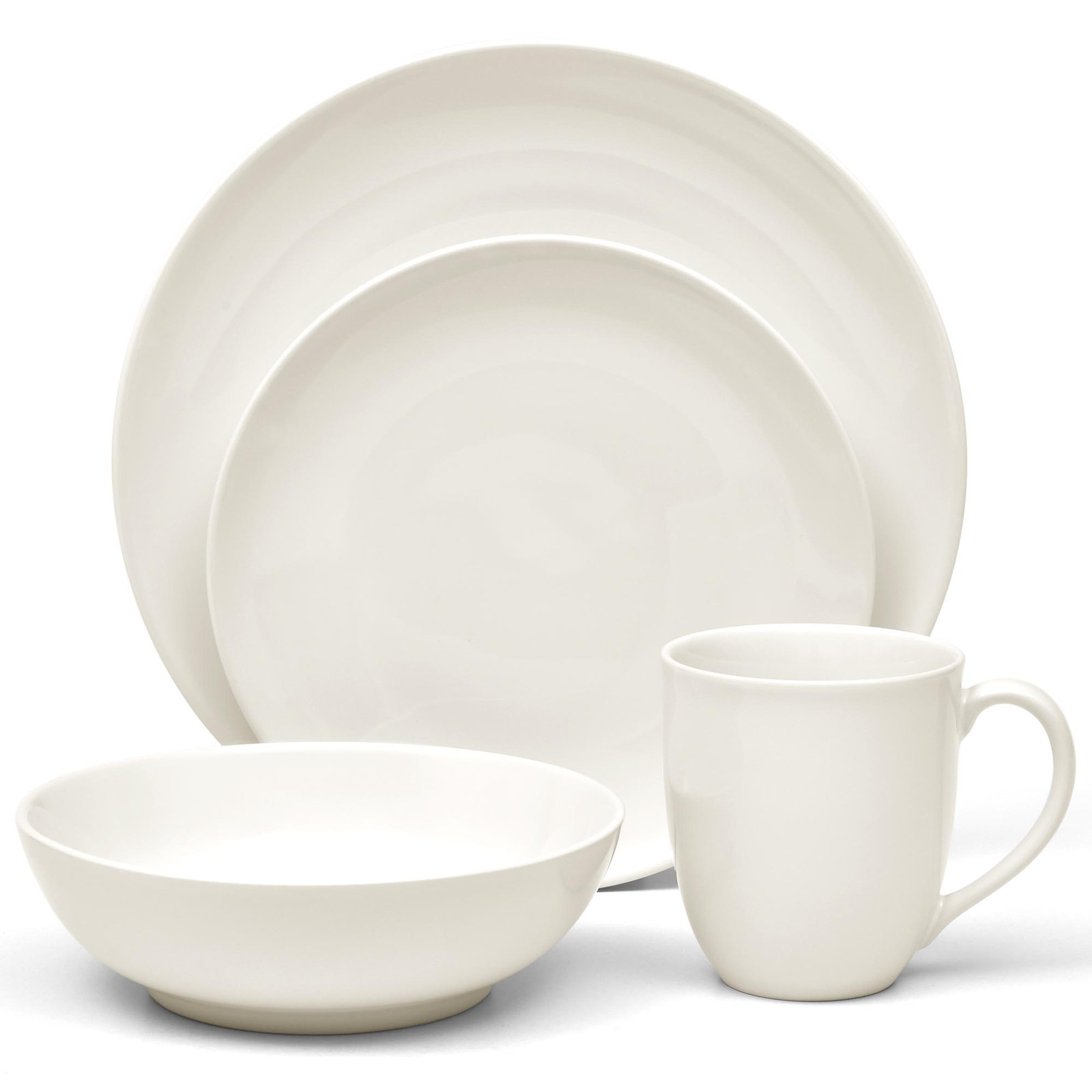 Colorwave Stoneware Dinnerware Set - Service for 1, Naked