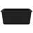 vidaXL Granite Kitchen Sink Single Basin Black-119892949