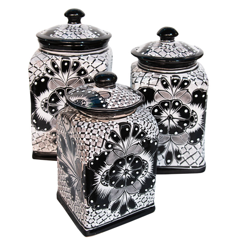 Canisters - Black Set Of 3