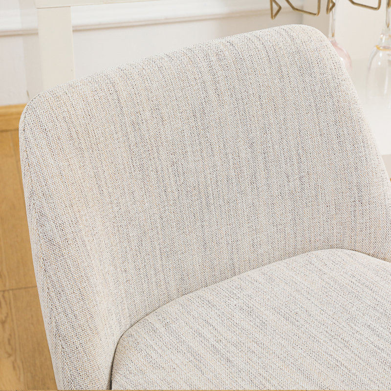 Deboroh  Swivel  25.6" Counter  Stool, White