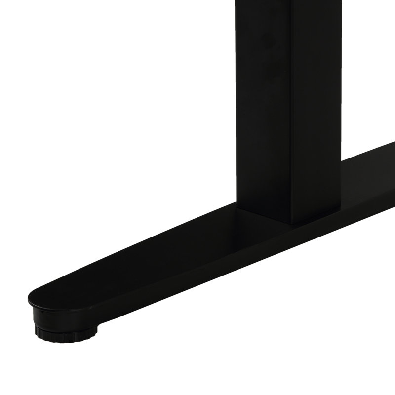 Fike Adjustable Steel Standing Desk, Black