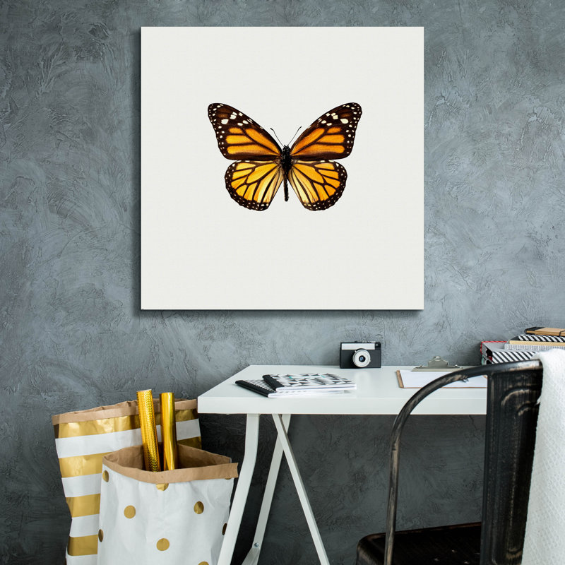 «Papillon jaune 1» par PhotoINC Studio, H 26 po x l 26 po x P 1,5 po