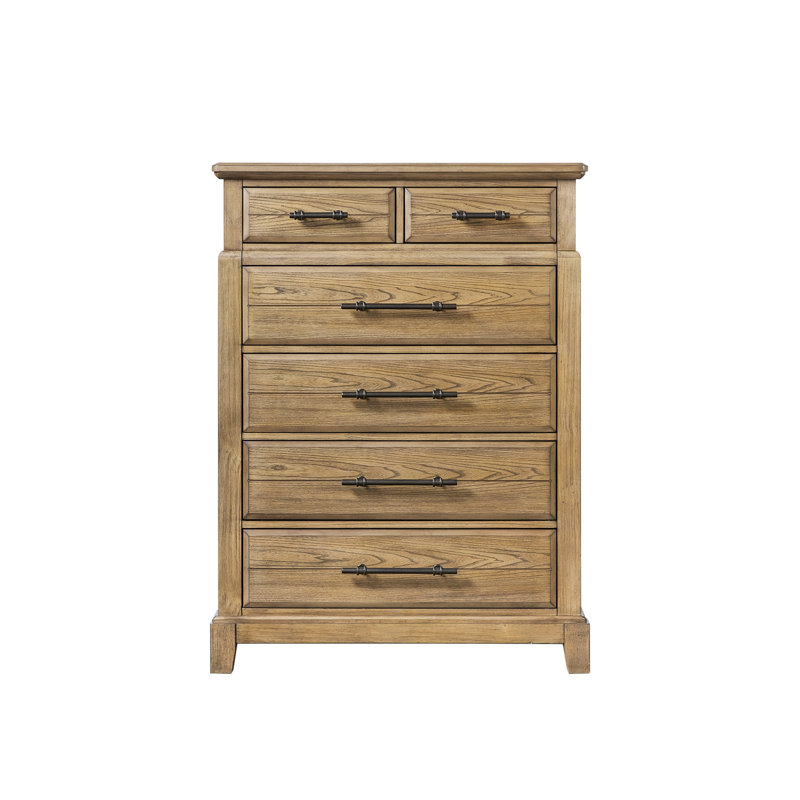 Commode 6 tiroirs - Finition caramel