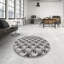 Tapis gris/zone noire à motifs-1455787996