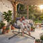 Fauteuil double suspendu avec support-396322388