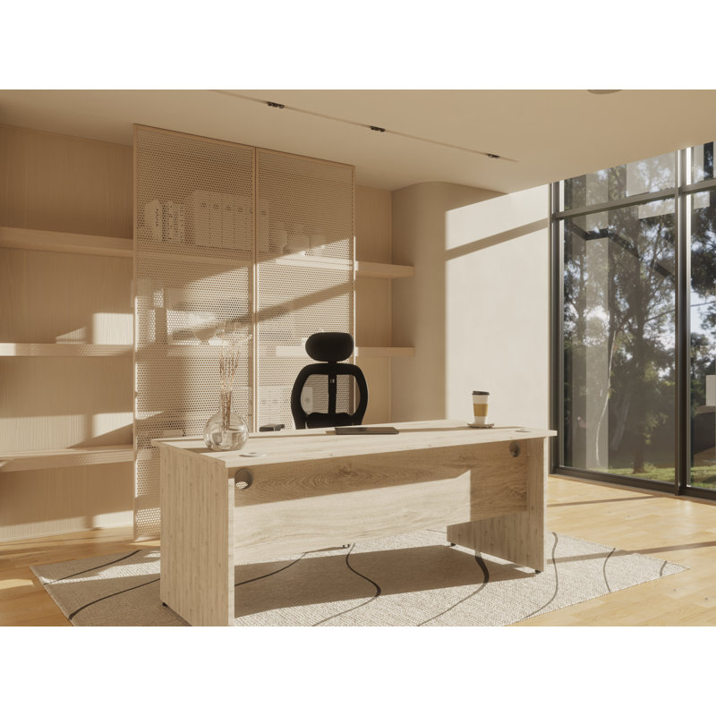 Hanako Straight Panel End Leg Desk, 73cm H x 140cm W x 80cm D