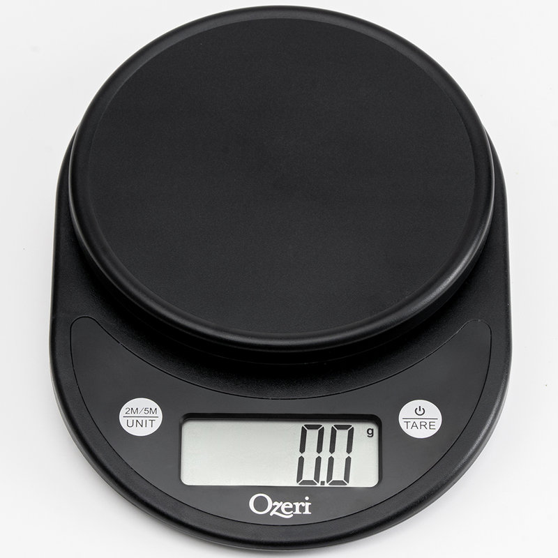 Ozeri® Pronto® Digital Multifunction Kitchen and Food Scale with Variable Graduation Technology®, Silver on Black