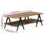 Causglen Four Leg Coffee Table with Storage