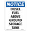 Diesel Fuel Above Ground Storage Tank Sign