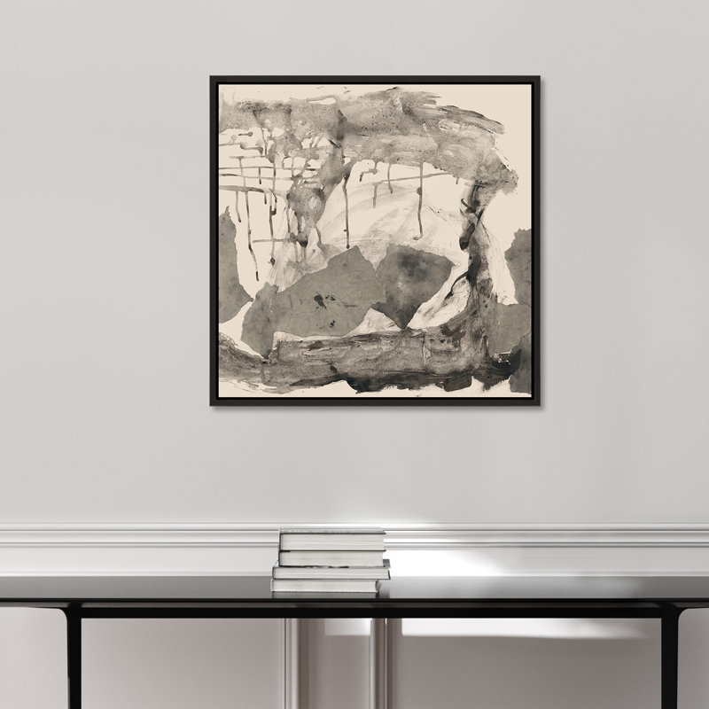 «Silver and Cold II» par Van Garret - peinture sur toile à cadre flottant