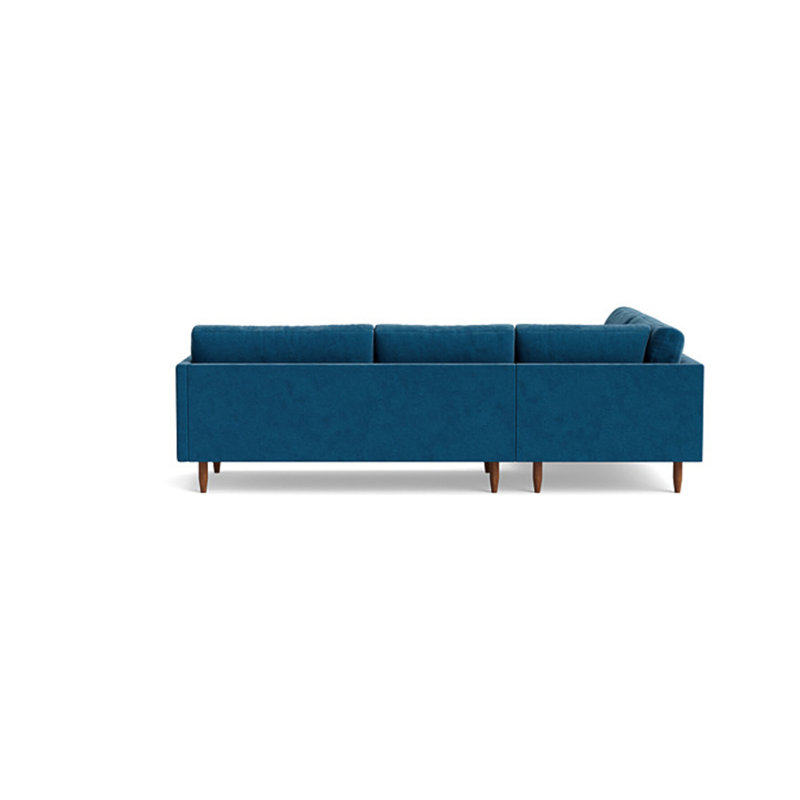 Skinny Fat Sectional, Left Hand Facing, Performance Velvet - Denim