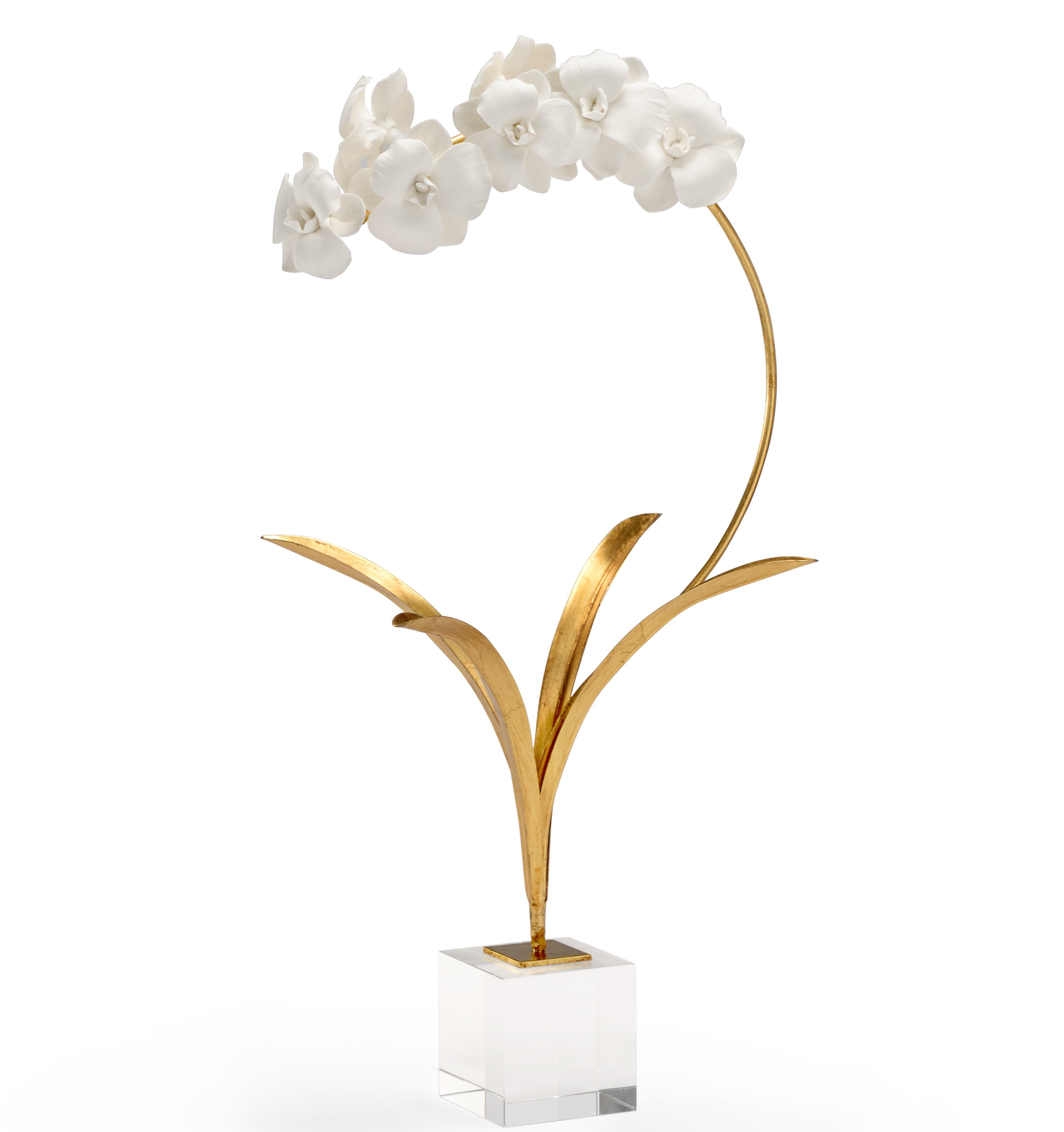 Chelsea House Garden of Delights Orchid on Stand Sculpture & Reviews | Perigold