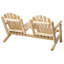 Banc en bois tête à tête-a-tête à tête Smethwick