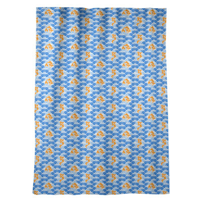 Asturias Sateen Room Darkening Curtain Single Panel