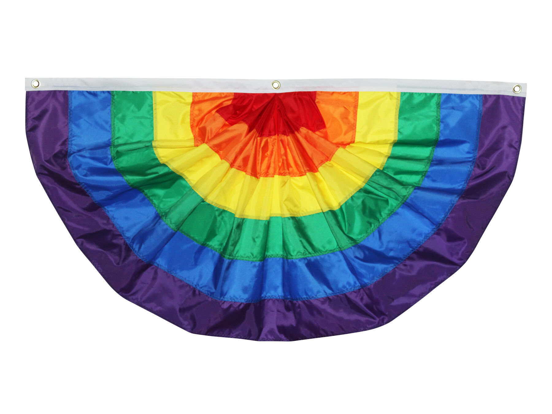 In The Breeze Pleated Fan Rainbow 2' x 4' Bunting | Wayfair