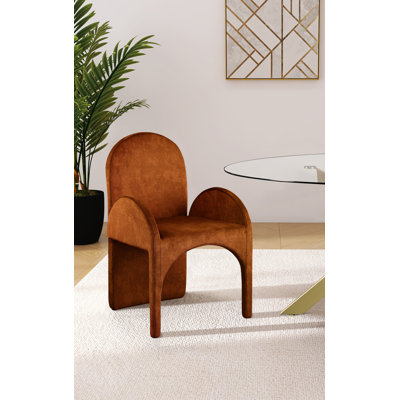Caserta 18.5'' H Velvet Upholstered Armchair