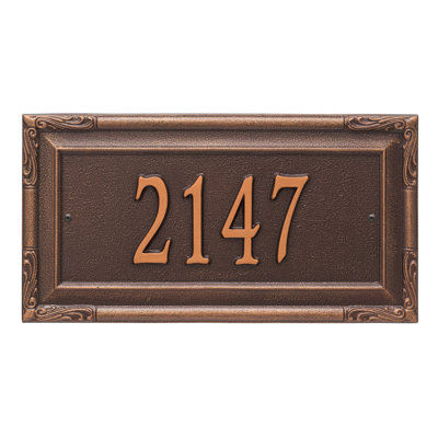Plaque d'adresse murale 1 ligne personnalisée Gardengate
