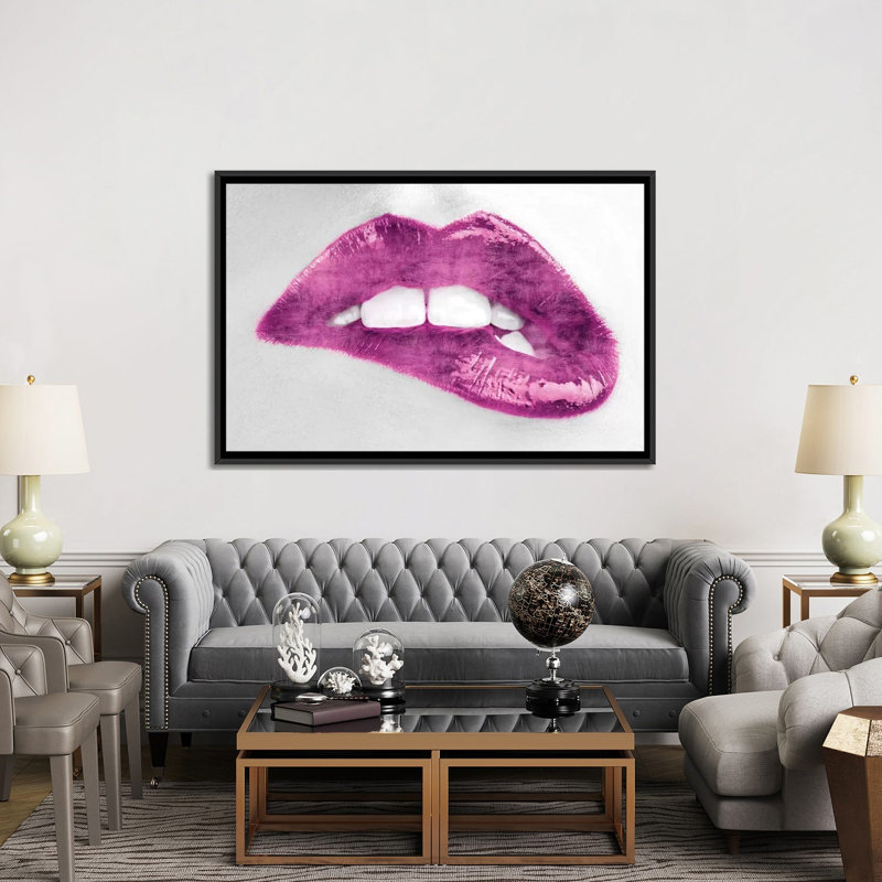 Luscious - impression sur toile tendue, H 40 po x l 60 po x P 1,5 po, Toile avec cadre noir, Pas de tapis