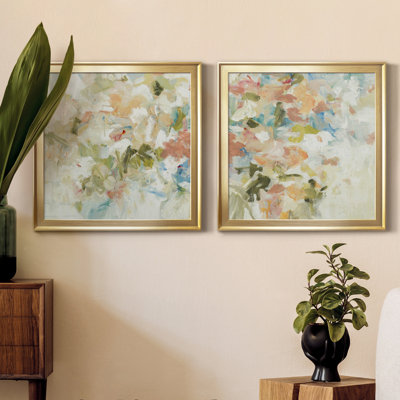 Floral Blush II - ensemble de 2 reproductions d'art sur toile