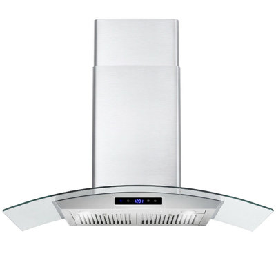 Tieasy 30" Stainless Steel 700 CFM Convertible Wall Range Hood with Baffle Filter