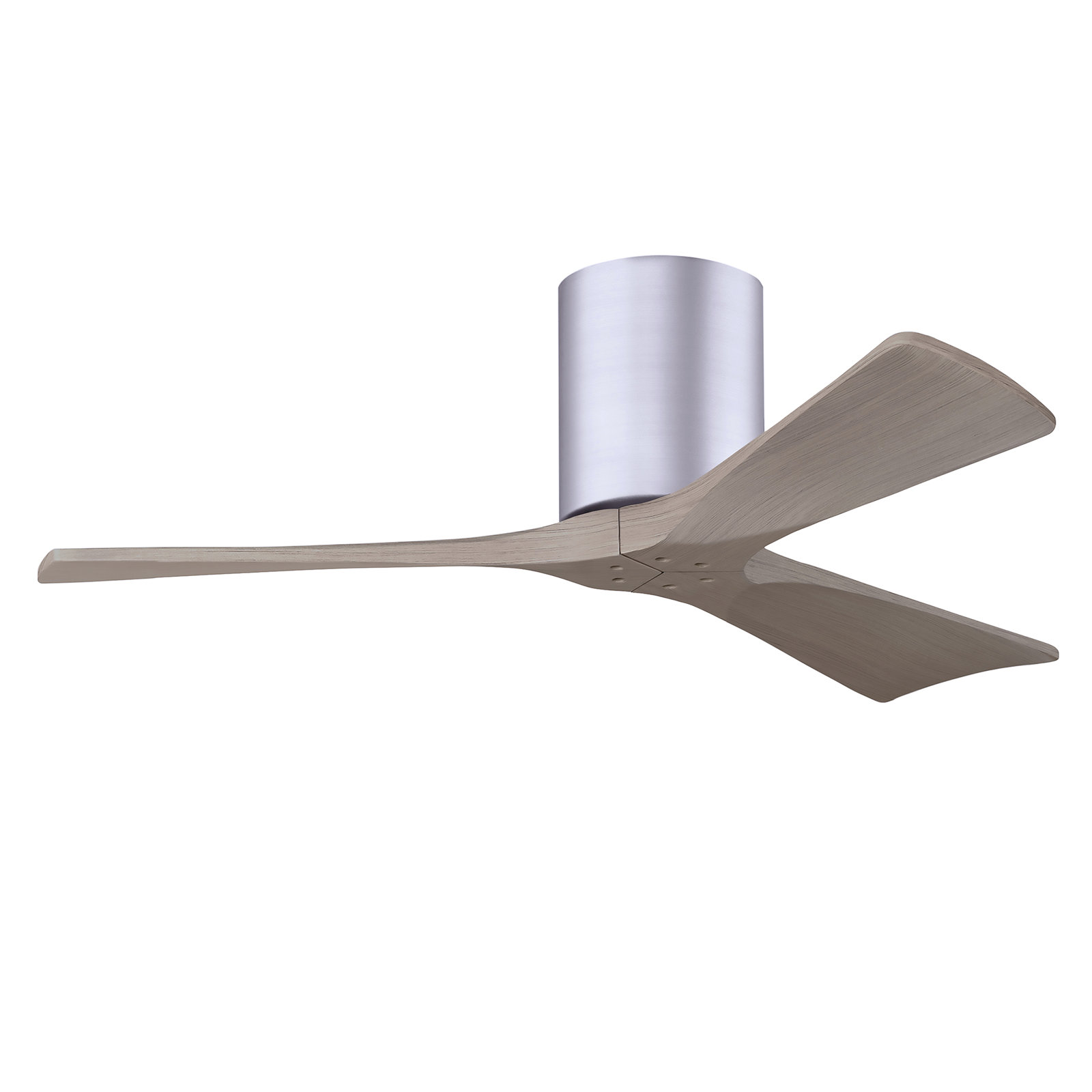 Olivier 3 Blade Ceiling Fan, Brushed Nickel, Gray Ash Tone, 42"