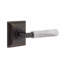 Select Round Single Dummy Door Lever with Square Rosette-1637228704
