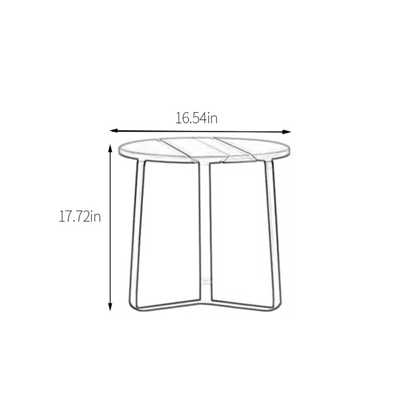 Table d'appoint en bois massif Reahard