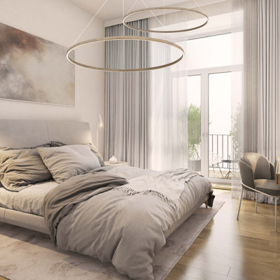 Nyal 59" LED Ring Chandelier