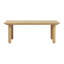 Table basse d'extérieur carrée en bois d'acacia
