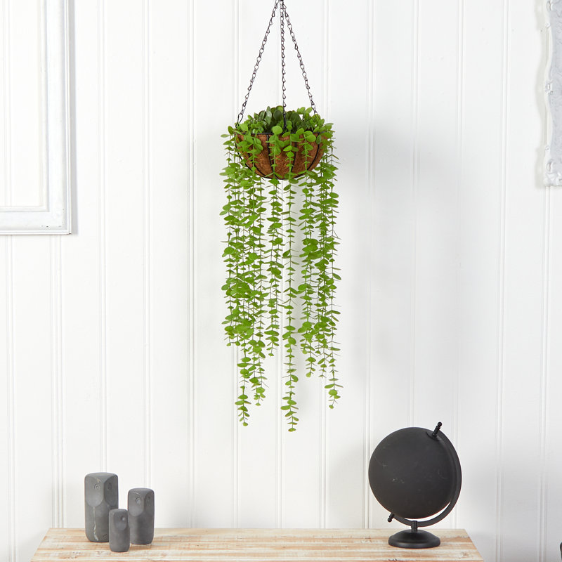 Eucalyptus artificiel 36 po dans un panier