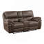 Causeuse de salon en peluche de conception moderne moelleuse en microfibre brune