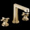 Levoir® Two-Handle Wall Mount Lavatory Faucet - Less Handles