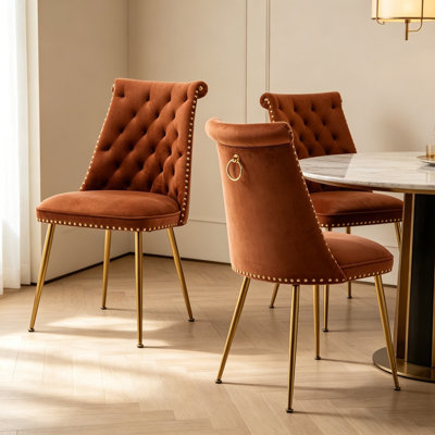Magallanes 2-Piece Tufted Velvet Dining Chairs