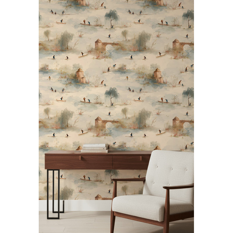 Papier peint traditionnel Traditional, Peler et coller