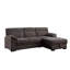 Canapé-lit modulaire en chenille brun Kipriano II-1469612096