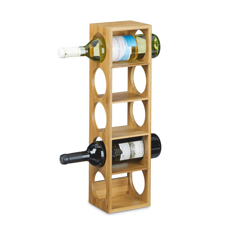 Amet Tabletop Wine Bottle Rack in Brown