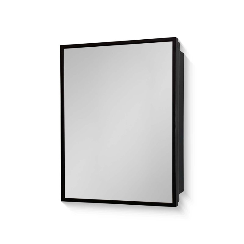 Armoire à pharmacie à miroir avec fixation murale ou encastrée dans la salle de bain ou le salon