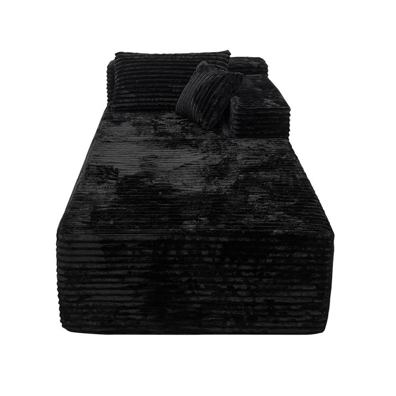 Luxury Black Plush Seating
