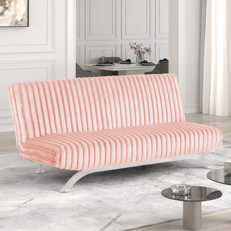 Beasha Convertible Sofa,  Pink