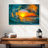 Gillard Golden Sunset Wave Canvas Print-472242410-472242384