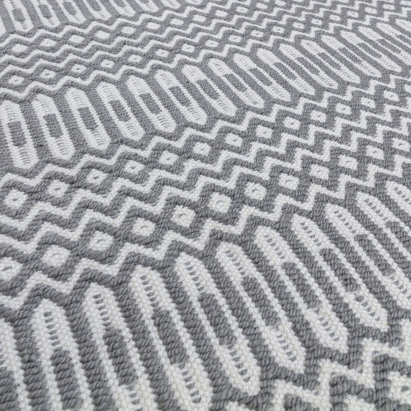 Perrotta Geometric Recycled P.E.T Hand Woven Indoor / Outdoor Area Rug, Runner 66 x 240cm