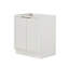 Base de meuble-lavabo simple 30 po en bois massif Haun-115860417