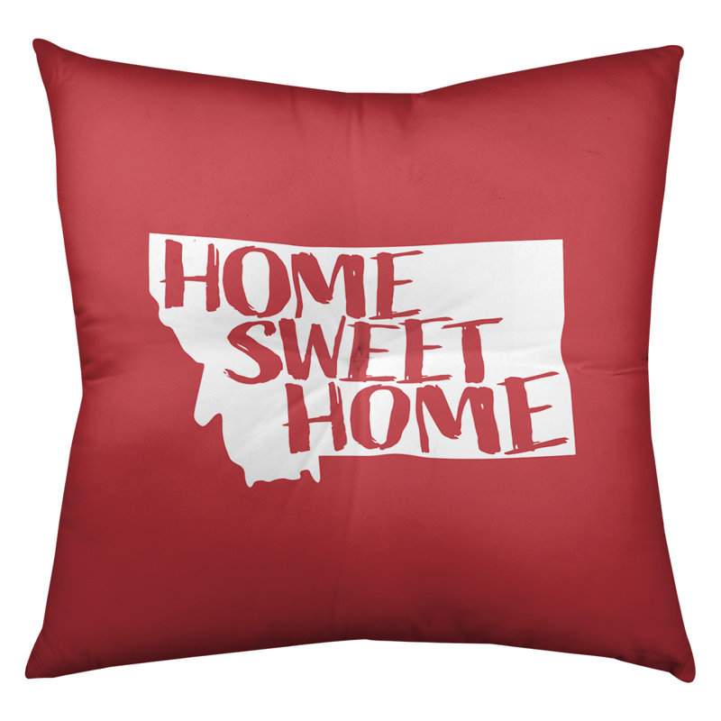 Coussin de sol touffeté home, 30 po x 30 po, Rouge, Montana