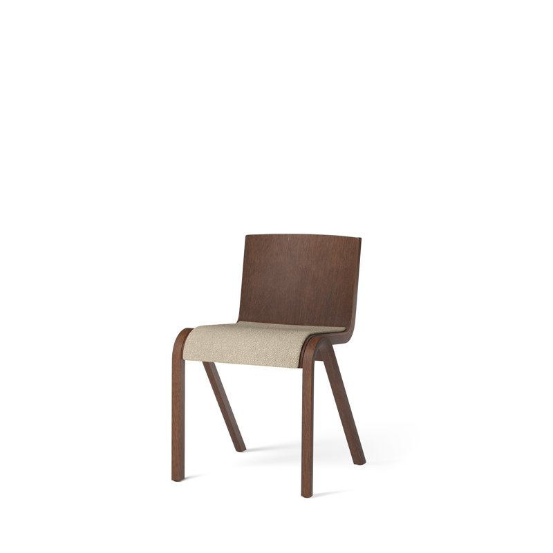 Ready Upholstered Dining Chair, Red Stained Oak, Bouclé 02 Acrylic